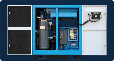 Compressor d'aire de 5 cargols cúbics de freqüència variable d'imant permanent